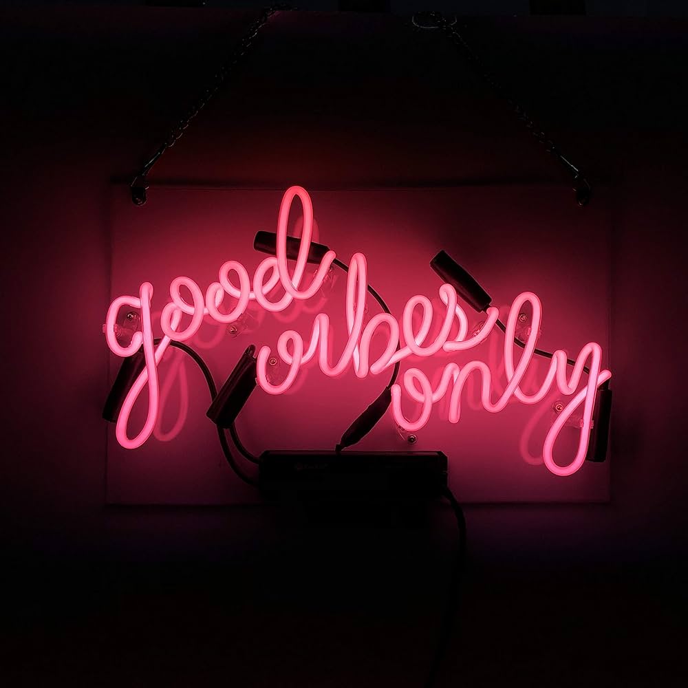 Amazon | [縁錦∞Enえんきki] good vibes only ネオンサイン